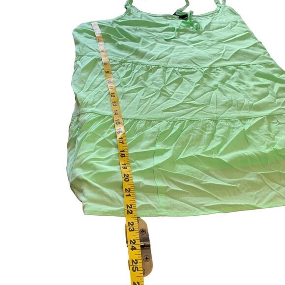 Torrid Green Tiered Lightweight Tank Top Cami Tie Front Top Size 3x 22/24 - Picture 10 of 10
